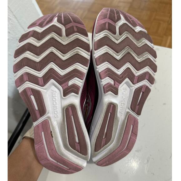 Saucony Women's Ride 14 Running Sneaker Quartz/Vizigold, Size 7, EUC - Picture 4 of 8